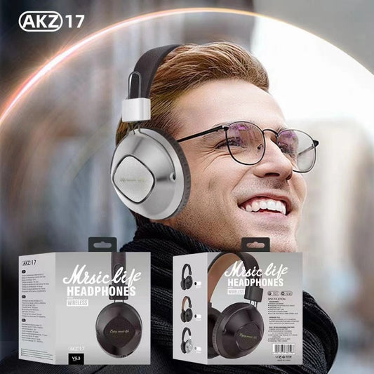 AKZ17 new retro foldable wireless blue headphones trend student headsets distribution