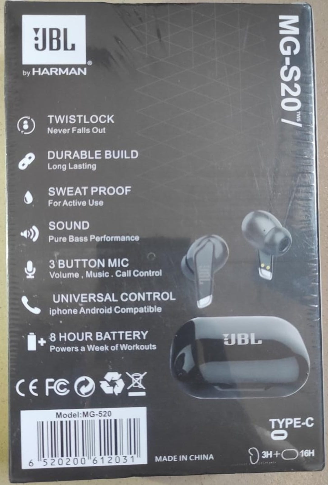 JBL MG-S20™ / MG-520 Wireless Earbuds
