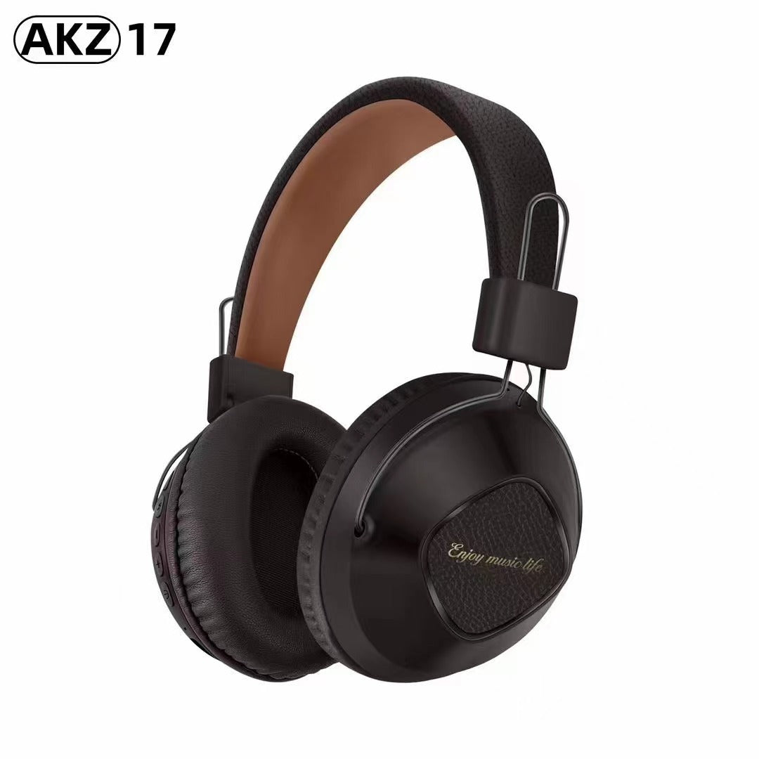 AKZ17 new retro foldable wireless blue headphones trend student headsets distribution