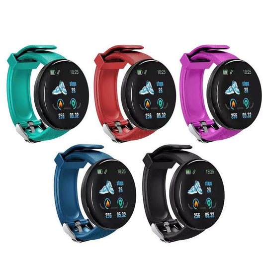 D18S Round Screen art bracelet, color screen, blue watch, step counting, sleep monitoring, heart rate, sports bracelet