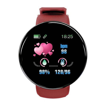 D18S Round Screen art bracelet, color screen, blue watch, step counting, sleep monitoring, heart rate, sports bracelet