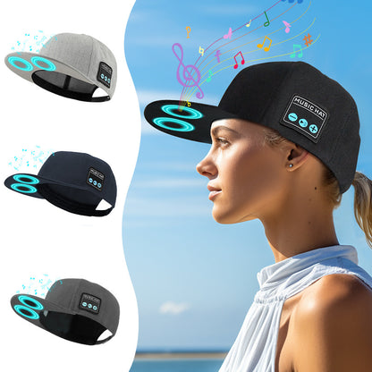 Wireless audio cap, blue 5.4, dual speakers, outdoor music playing baseball cap