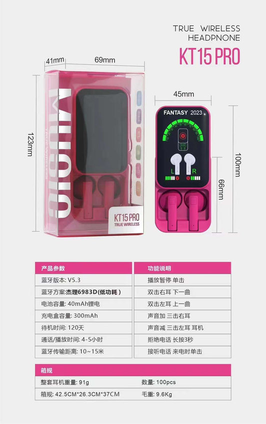 Heart TWS Bluetooth Earphones