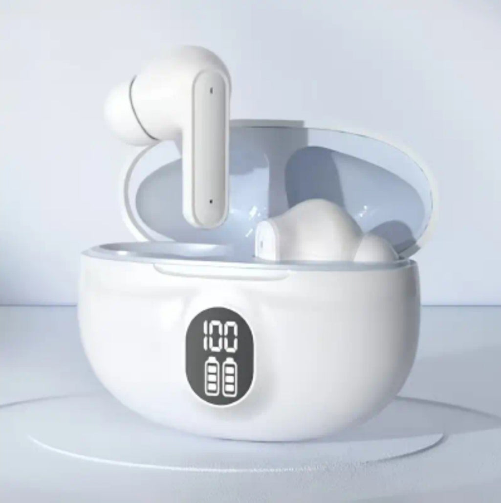 Jamax Max Buds 7 – Wireless Bluetooth Earbuds (LED Display, Touch Control, Type-C Charging)