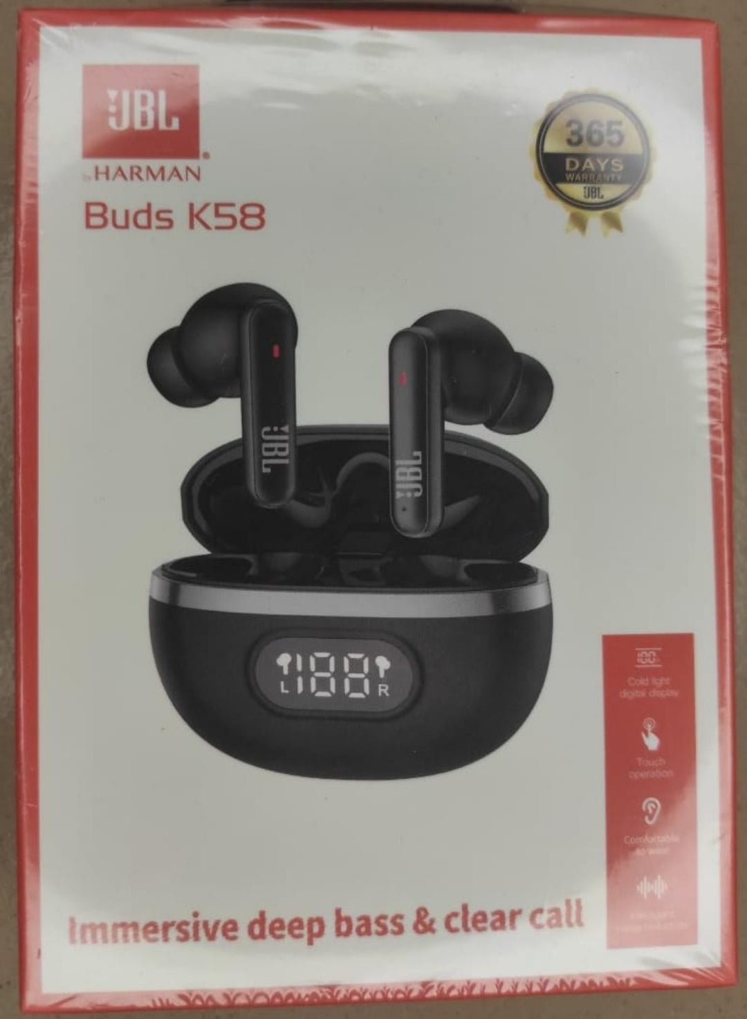JBL Buds K58 – Wireless Earbuds with Immersive Bass