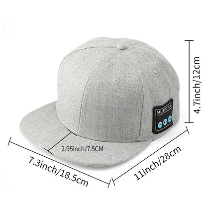 Wireless audio cap, blue 5.4, dual speakers, outdoor music playing baseball cap