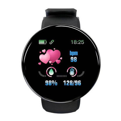 D18S Round Screen art bracelet, color screen, blue watch, step counting, sleep monitoring, heart rate, sports bracelet