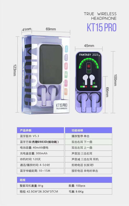 Heart TWS Bluetooth Earphones