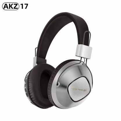 AKZ17 new retro foldable wireless blue headphones trend student headsets distribution